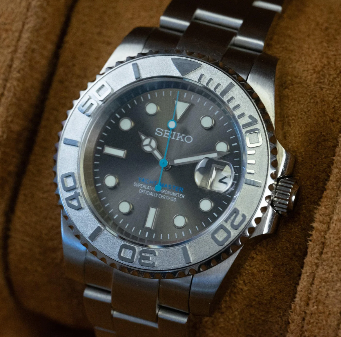 Seikomariner Zilver Rhodium